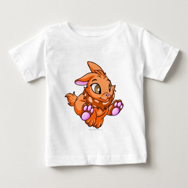 Camiseta Para Bebê Laranja de Cybunny (Frente)
