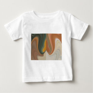 Camiseta Para Bebê Legal cadeia de materiais coloridos do Abstrato Gr