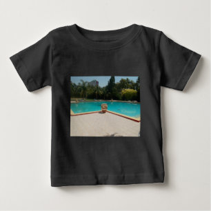 Camiseta Para Bebê Legal Hakuna Matata Piscina Lado Eu amo Minha Famí