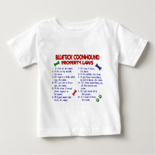 Camiseta Para Bebê Leis 2 da propriedade do COONHOUND de BLUETICK