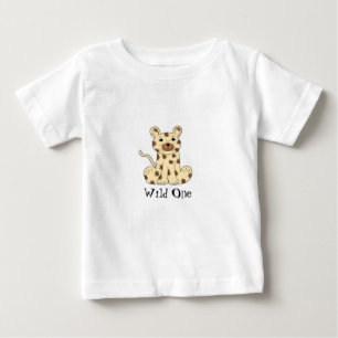 Camiseta Para Bebê Leopardo de Desenho Animado - Selvagem