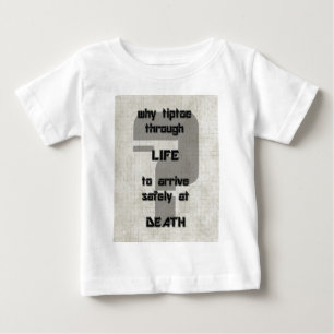 Camiseta Para Bebê letra de música por que a ponta através da vida