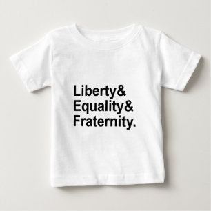 Camiseta Para Bebê Liberdade Igualdade Fraternidade Lema da República