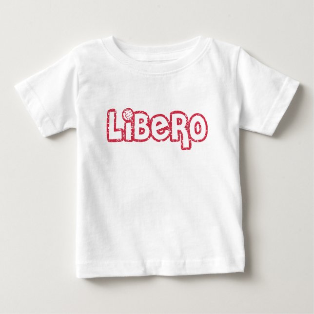 Camiseta Para Bebê Libero Voleibol (Frente)