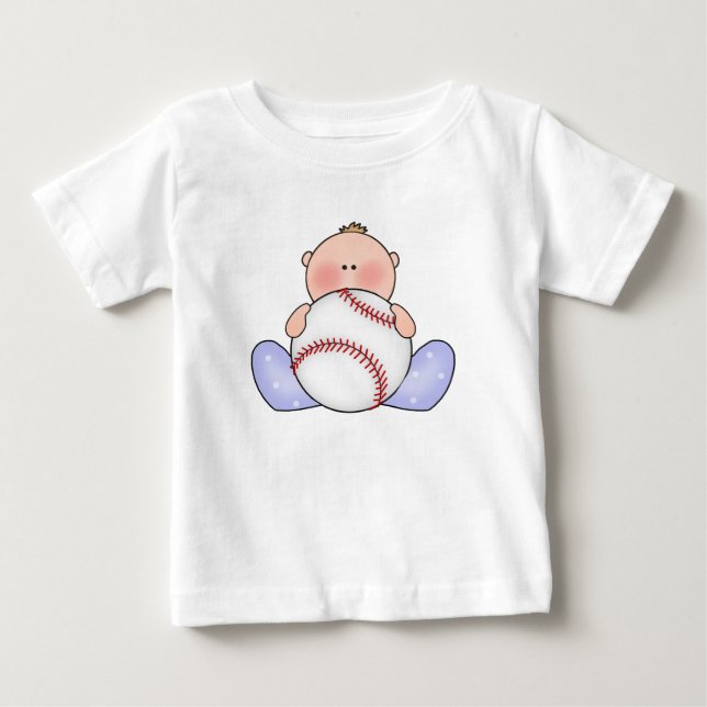 Camiseta Para Bebê Lil Baseball Baby Boy (Frente)