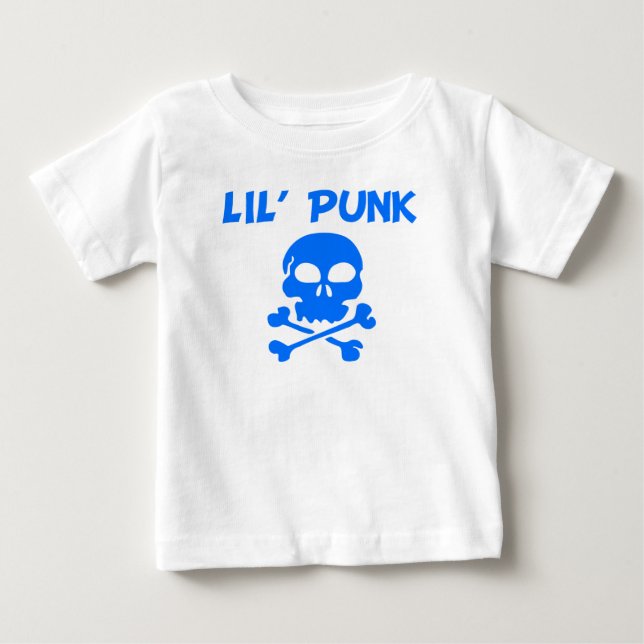 Camiseta Para Bebê Lil' Punk (Frente)