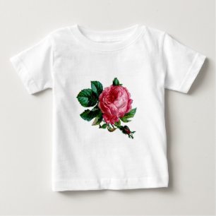 Camiseta Para Bebê Linda colheita de Rosa Inglês
