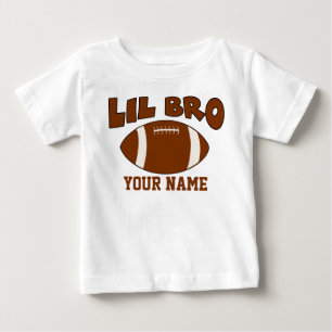 Camiseta Para Bebê Little Brother Personalizado Futebol