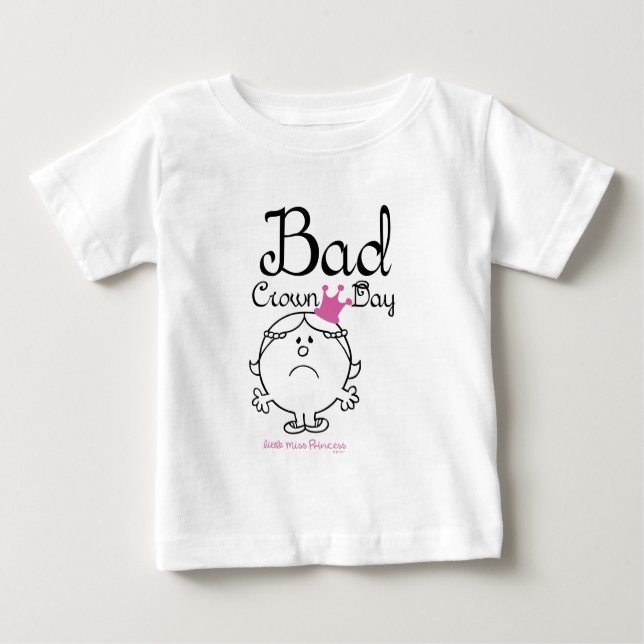 Camiseta Para Bebê Little Miss Princesa | Dia da Coroa Má (Frente)