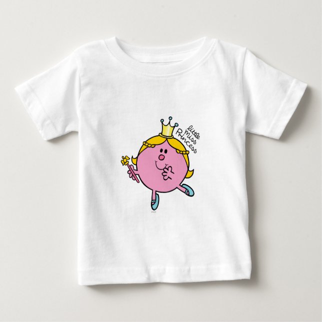 Camiseta Para Bebê Little Miss Princesa | Royal Scepter (Frente)