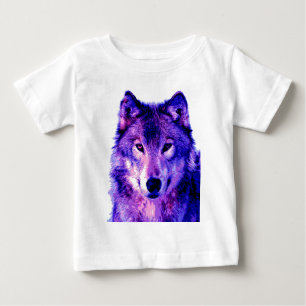 Camiseta Para Bebê Lobo