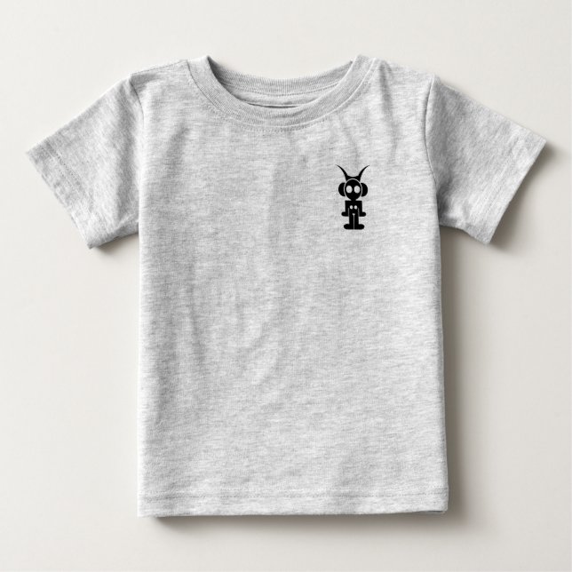 Camiseta Para Bebê logotipo clássico IMPRESSÃO BLACK (Frente)