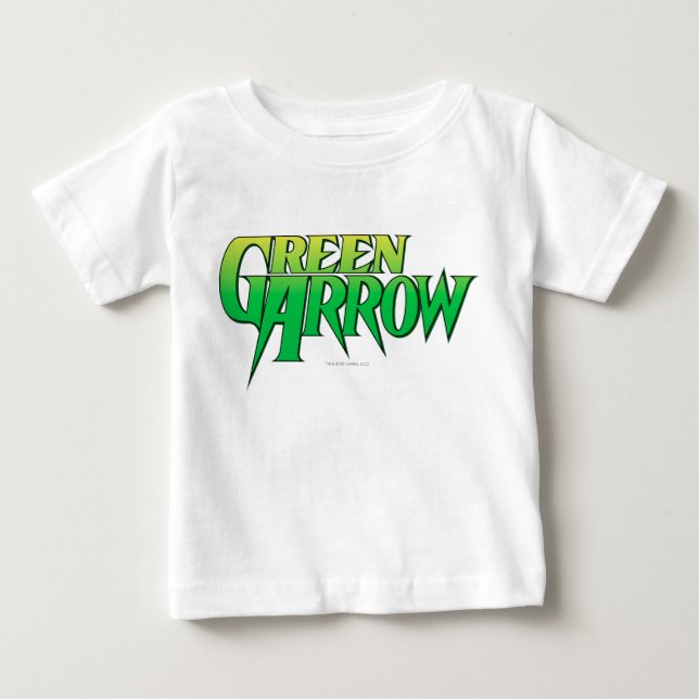 Camiseta Para Bebê Logotipo de seta verde 3 (Frente)