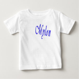 Camiseta Para Bebê Logotipo do nome Mylon