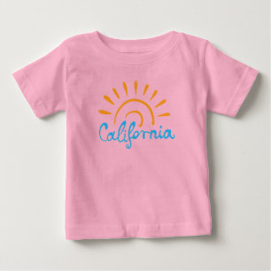 Camiseta Para Bebê Logotipo ensolarado de Califórnia