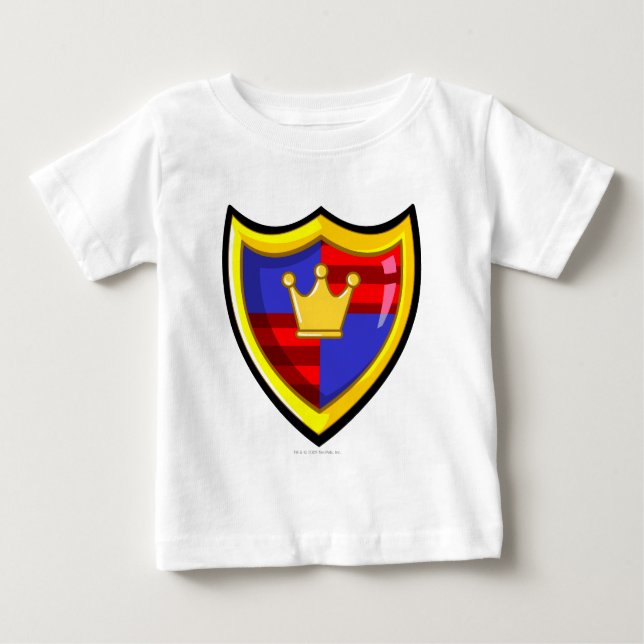 Camiseta Para Bebê Logotipo Meridell da Equipe (Frente)