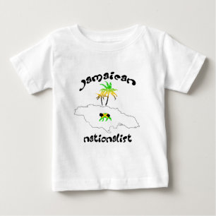 Camiseta Para Bebê Logotipo Nacionalista Jamaicano
