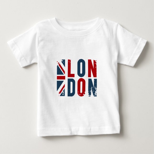 Camiseta Para Bebê Londres (Frente)