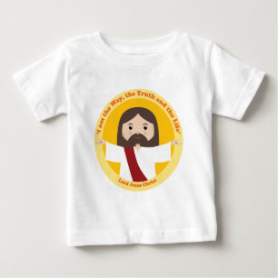 Camiseta Para Bebê Lorde Jesus Cristo
