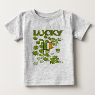 Camiseta Para Bebê Lucky Flag