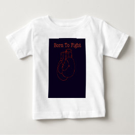 Camiseta Para Bebê Luvas Boxando Lutar Contra Presente do Ventilador 