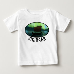 Camiseta Para Bebê Luzes De Vazamento E Norte
