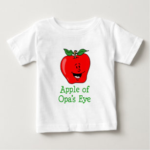 Camiseta Para Bebê Maçã De Olho De Opa