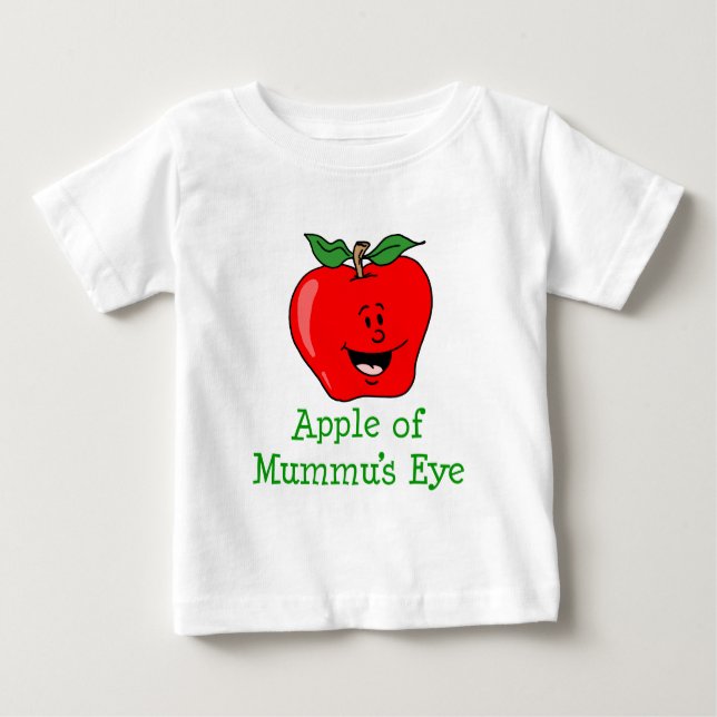Camiseta Para Bebê Maçã do olho de Mummu (Frente)