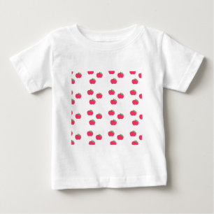 Camiseta Para Bebê maçã maçãs fruta comida vinha personalizar