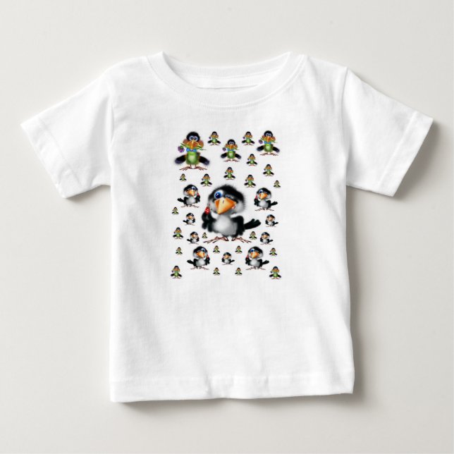 Camiseta Para Bebê Macacãozinho para Bebês (Frente)
