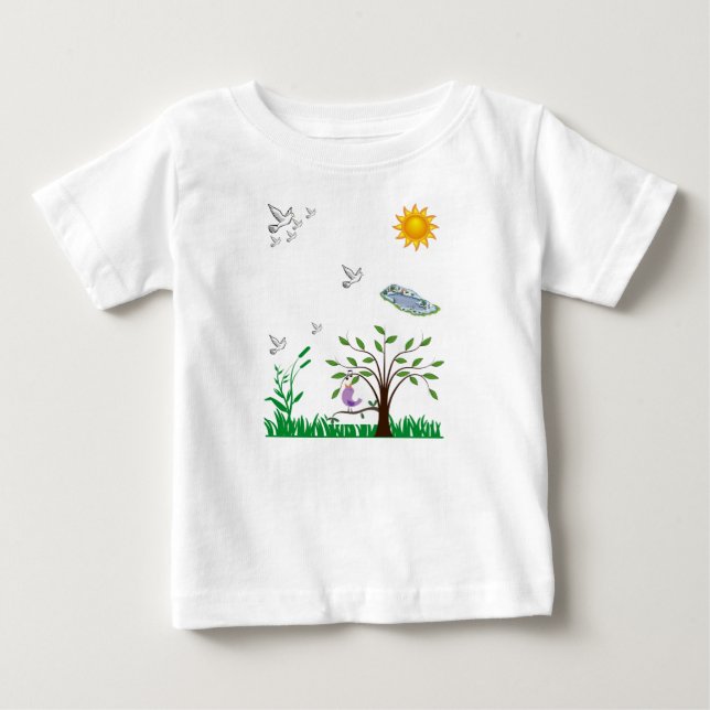 Camiseta Para Bebê Macacãozinho para Bebês (Frente)