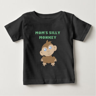 Camiseta Para Bebê Macaco-bobo - Camisa-T Baby Fine Jersey