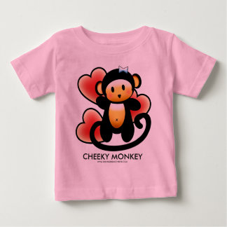 Camiseta Para Bebê Macaco Cheio