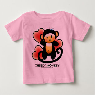 Camiseta Para Bebê Macaco insolente