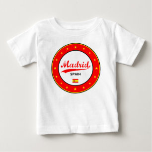 Camiseta Para Bebê Madrid