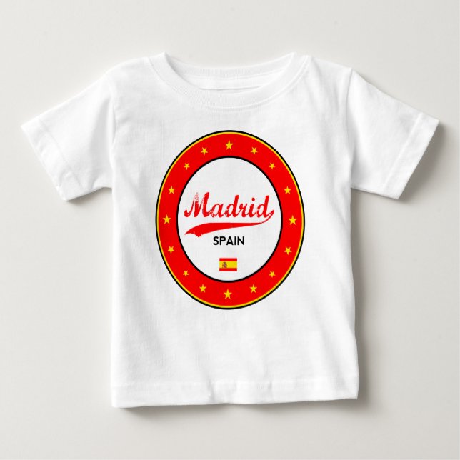 Camiseta Para Bebê Madrid (Frente)