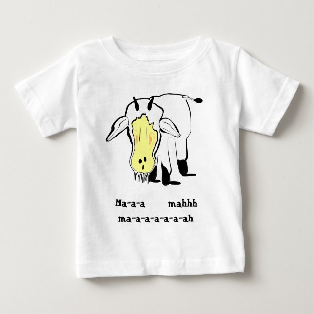 Camiseta Para Bebê Mãe-a-a-mahh mães-a-a-a-a-a-ah (Frente)