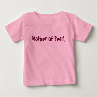Camiseta Para Bebê Mãe de Pearl Girl é rosa T