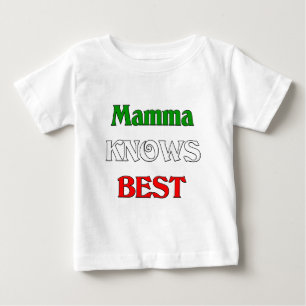 Camiseta Para Bebê Mamãe sabe o que há de melhor