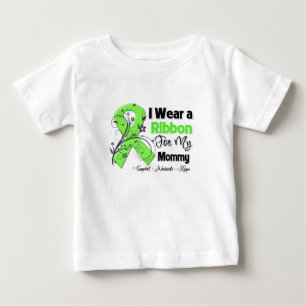 Camiseta Para Bebê Mamães - fita do linfoma