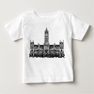 Camiseta Para Bebê Manchester