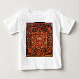 Camiseta Para Bebê Mandala budista da piedade