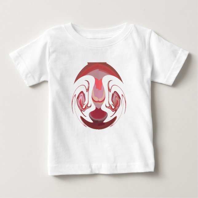 Camiseta Para Bebê Maroon Majestade: Radiância Russa Texturizada Afri (Frente)