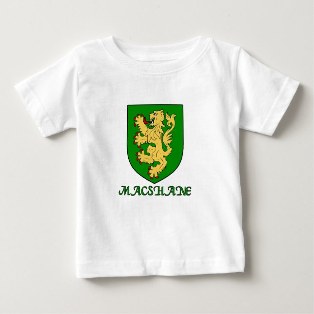 Camiseta Para Bebê McShane Family Shield (Frente)