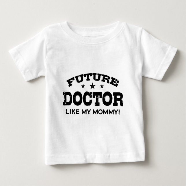 Camiseta Para Bebê Médico Futuro (Frente)