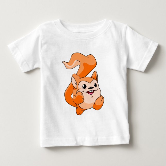 Camiseta Para Bebê Meerca Orange (Frente)