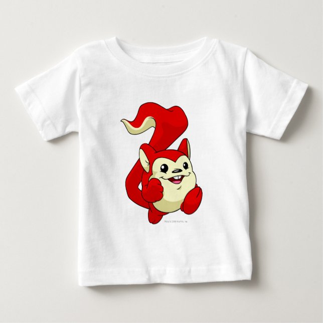 Camiseta Para Bebê Meerca Red (Frente)
