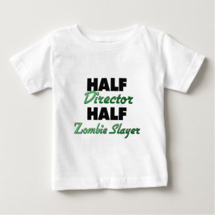 Camiseta Para Bebê Meio diretor Metade Zombi Assassino