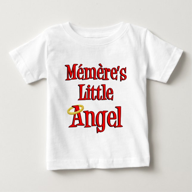 Camiseta Para Bebê Memere's Little Angel (Frente)