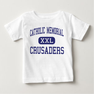 Camiseta Para Bebê Memorial católico - cruzados - alto - Waukesha